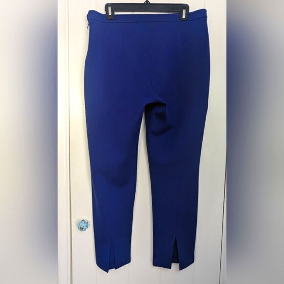 St. John Wool Blend Trouser Pants 10 Nautical Retro Glam Coastal Preppy Cape Cod - Picture 6 of 11